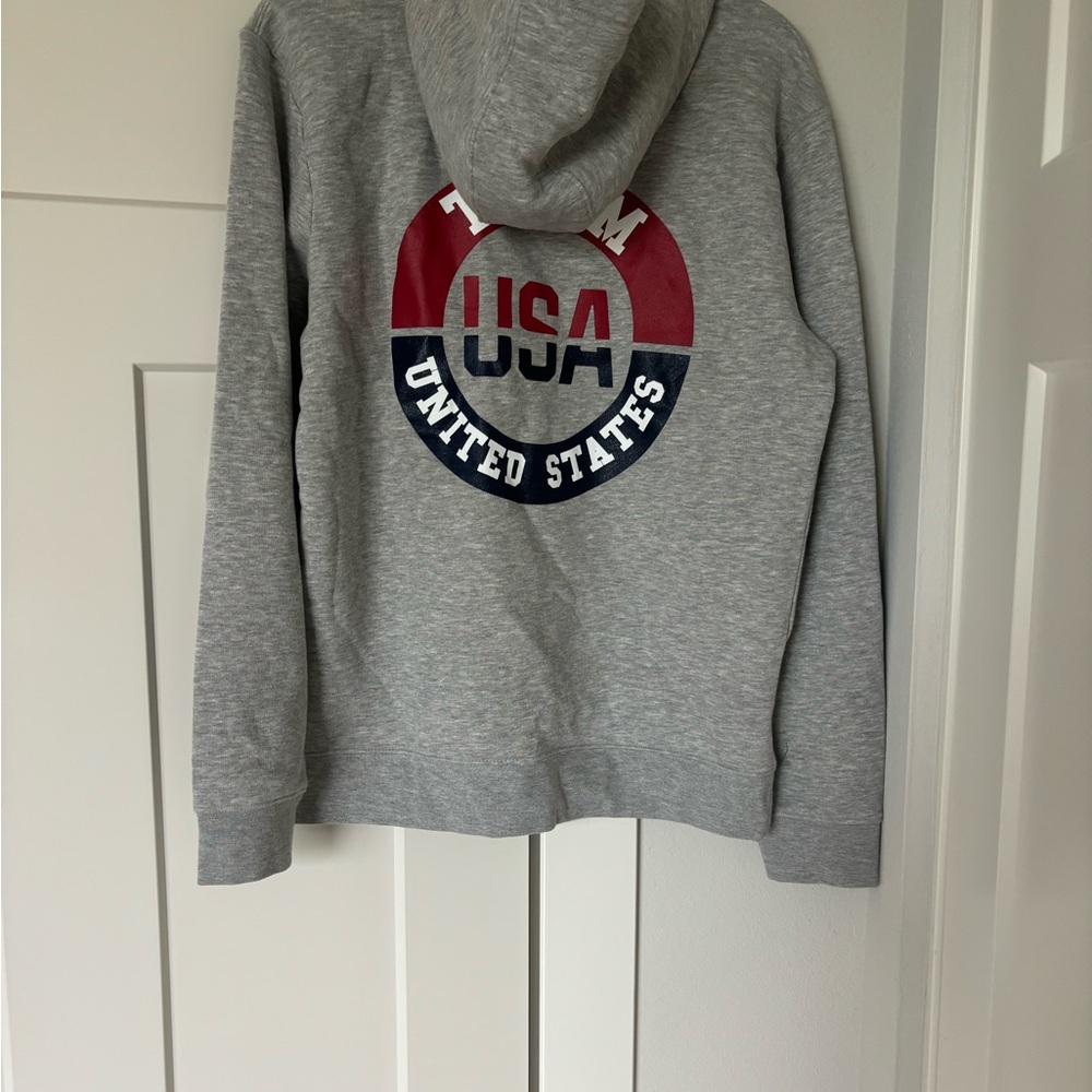 Fanatics Gray Team USA Hoodie Sweatshirt - Picture 5 of 5